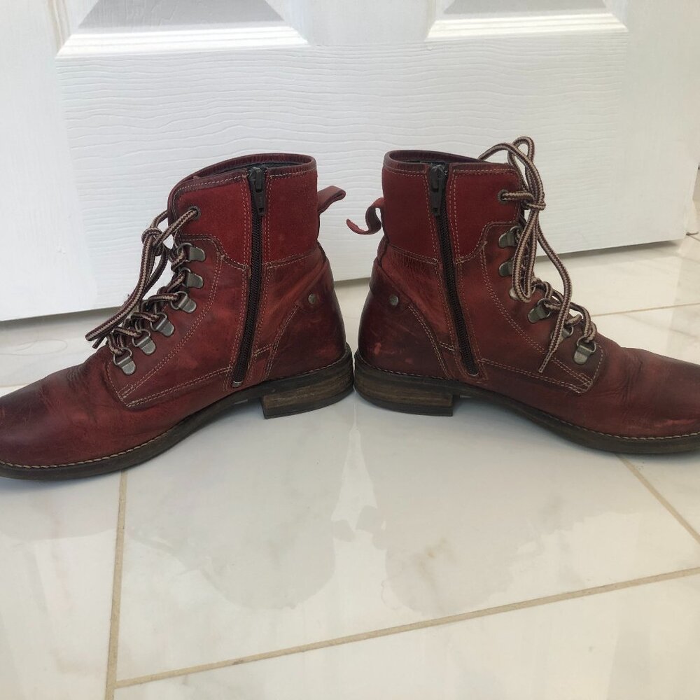 Taos Red Ringer Combat Boot Size 6-6.5 - Picture 7 of 8
